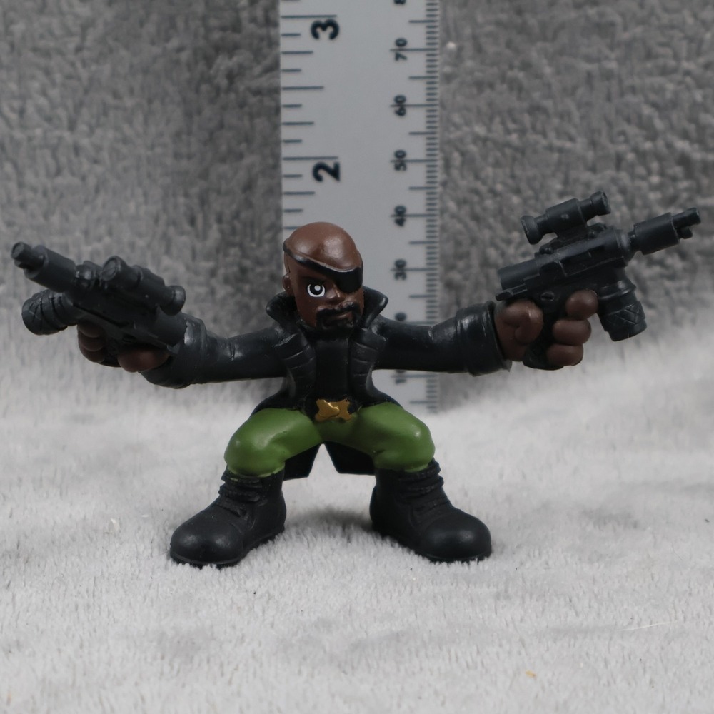 Black Eyepatch Action Figure Dual Pistols Unboxed Sheriff Star Badge Toy